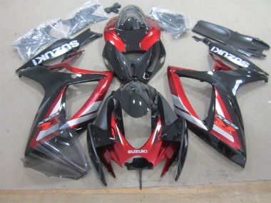 06-07 Noir Rouge Suzuki GSXR 600 Carrosserie Moto
