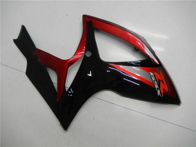06-07 Rouge Noir Suzuki GSXR 600/750 Carénage Moto 06-07 Rouge Noir Suzuki GSXR 600/750 Carénage Moto