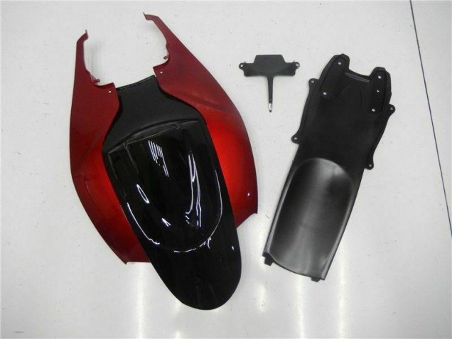 06-07 Rouge Noir Suzuki GSXR 600/750 Carénage Moto 06-07 Rouge Noir Suzuki GSXR 600/750 Carénage Moto