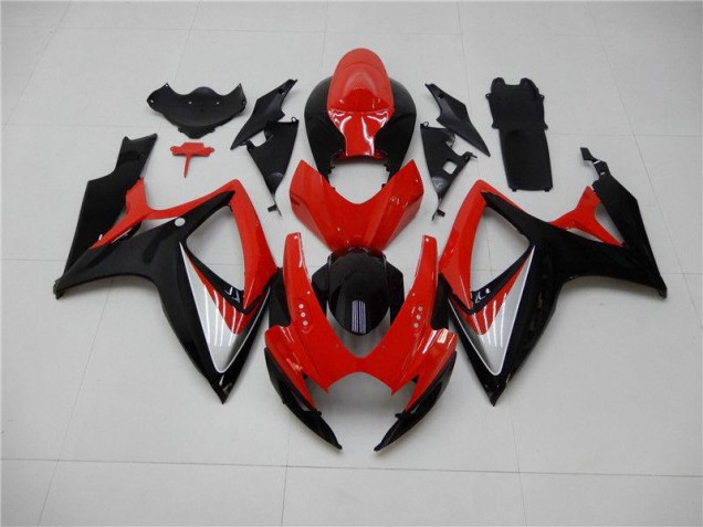 06-07 Rouge Noir Suzuki GSXR 600/750 Kit Carénages Motos 06-07 Rouge Noir Suzuki GSXR 600/750 Kit Carénages Motos