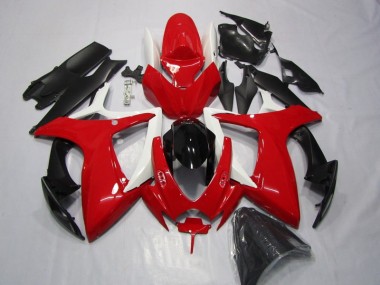 06-07 Rouge Noir Suzuki GSXR 600 Carénage Moto