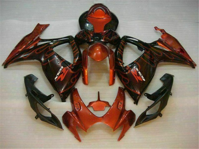 06-07 Rouge Suzuki GSXR 600/750 Carénage Moto