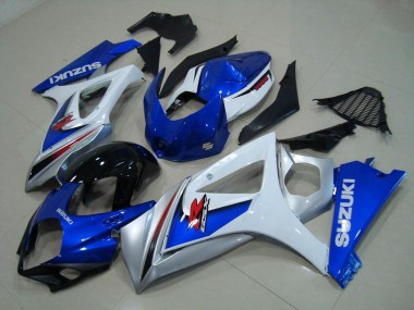 07-08 Blanc Bleu Suzuki GSXR 1000 Carénage Moto