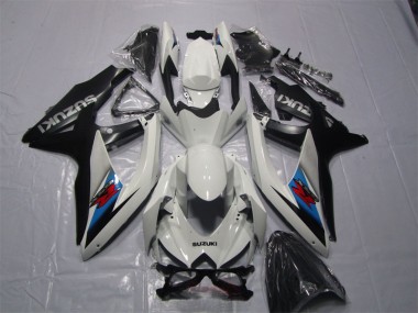 07-08 Blanc Noir Suzuki GSXR 1000 Carénage Moto
