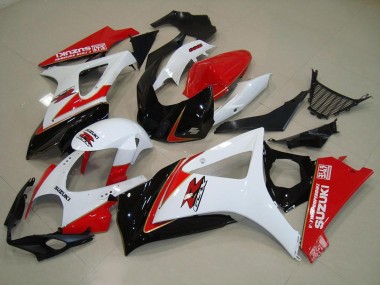 07-08 Blanc Rouge Noir Suzuki GSXR 1000 Carénage Moto