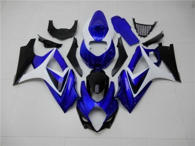 07-08 Bleu Blanc Noir Suzuki GSXR 1000 Carénage Moto