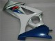 07-08 Bleu Blanc Suzuki GSXR 1000 Kit Carénages Motos Complet