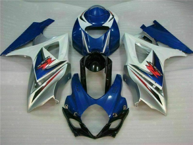 07-08 Bleu Blanc Suzuki GSXR 1000 Kit Carénages Motos Complet