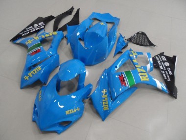 07-08 Bleu Rizla Courses Suzuki GSXR 1000 Carénage Moto