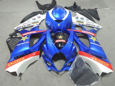 07-08 Bleu Rockstar Suzuki GSXR 1000 Carénage Moto