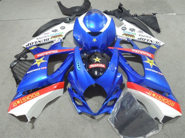 07-08 Bleu Rockstar Suzuki GSXR 1000 Carénage Moto