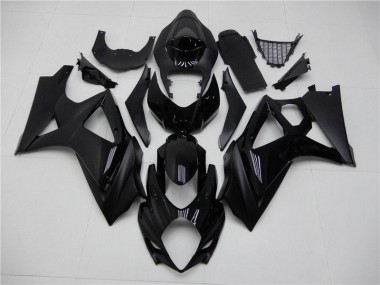 07-08 Brillant Noir Mat Suzuki GSXR 1000 Carénage Moto