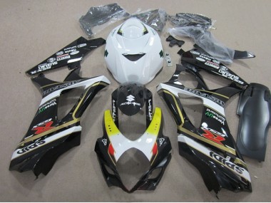 07-08 Noir Blanc Suzuki GSXR 1000 Carénage Moto