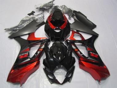 07-08 Noir Rouge Suzuki GSXR 1000 Carénage Moto