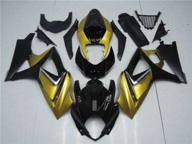 07-08 Or Noir Suzuki GSXR 1000 Carénages Moto