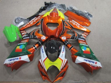07-08 Orange Jaune Monster Suzuki GSXR 1000 Carénage Moto