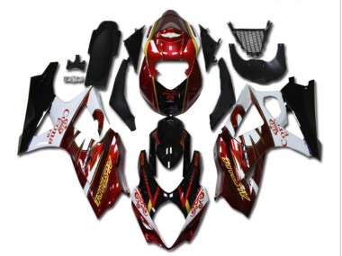 07-08 Rouge Blanc Noir Suzuki GSXR 1000 Carénage Moto