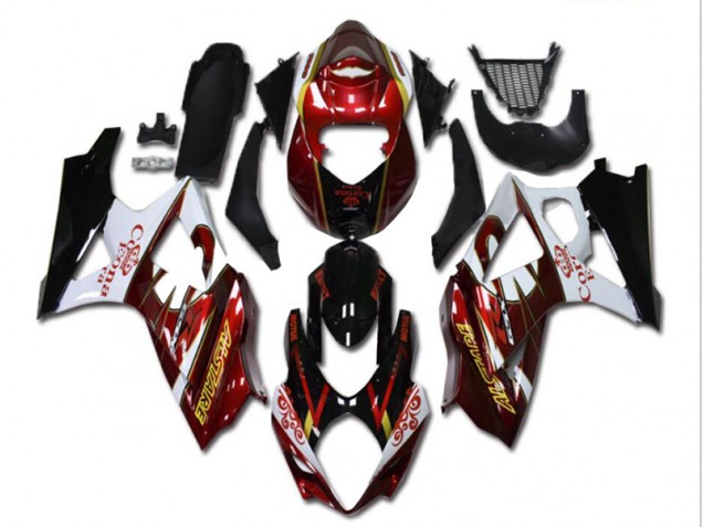 07-08 Rouge Blanc Noir Suzuki GSXR 1000 Carénage Moto 07-08 Rouge Blanc Noir Suzuki GSXR 1000 Carénage Moto