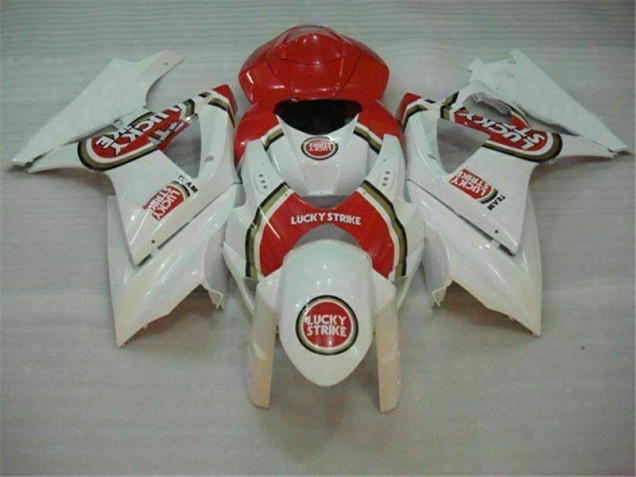07-08 Rouge Blanc Suzuki GSXR 1000 Carénage Moto