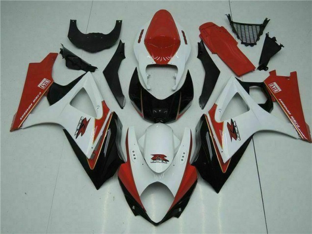 07-08 Rouge Blanc Suzuki GSXR 1000 Carénages Moto 07-08 Rouge Blanc Suzuki GSXR 1000 Carénages Moto