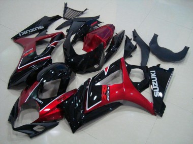 07-08 Rouge Noir Suzuki GSXR 1000 Carénages Moto