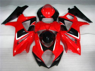 07-08 Rouge Noir Suzuki GSXR 1000 Carrosserie Moto