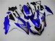 08-10 Blanc Bleu Suzuki GSXR 600/750 Carénage Moto 08-10 Blanc Bleu Suzuki GSXR 600/750 Carénage Moto