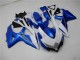 08-10 Blanc Bleu Suzuki GSXR 600/750 Carénages Moto 08-10 Blanc Bleu Suzuki GSXR 600/750 Carénages Moto