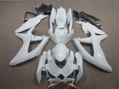08-10 Blanc Suzuki GSXR 600 Carénage Moto