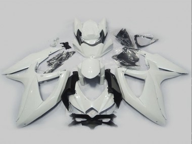08-10 Blanc Suzuki GSXR 750 Carénage Moto