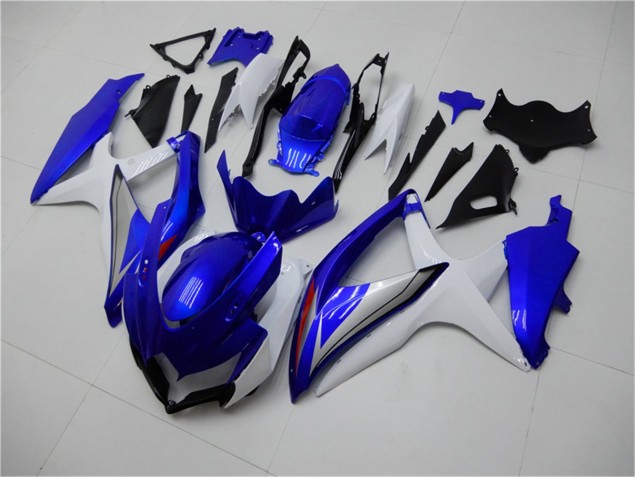 08-10 Bleu Blanc Suzuki GSXR 600/750 Carénage Moto 08-10 Bleu Blanc Suzuki GSXR 600/750 Carénage Moto