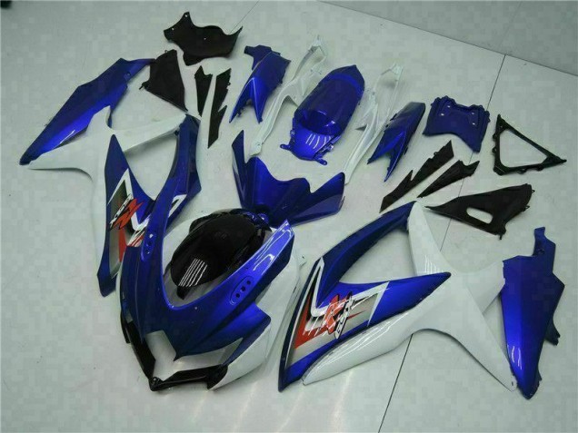 08-10 Bleu Blanc Suzuki GSXR 600/750 Kit Carénages Motos Complet 08-10 Bleu Blanc Suzuki GSXR 600/750 Kit Carénages Motos Complet