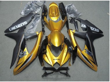 08-10 Noir Or Suzuki GSXR 600 Carénage Moto