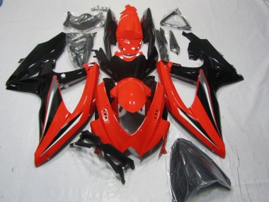 08-10 Rouge Noir Suzuki GSXR 600 Carénage Moto