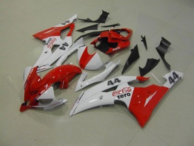 08-16 Blanc Rouge Coca Cola Zero 44 Yamaha YZF R6 Carénage Moto