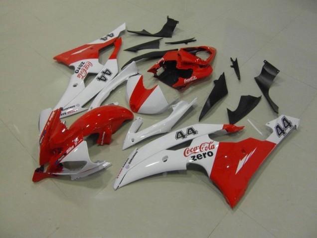 08-16 Blanc Rouge Coca Cola Zero 44 Yamaha YZF R6 Carénage Moto 08-16 Blanc Rouge Coca Cola Zero 44 Yamaha YZF R6 Carénage Moto