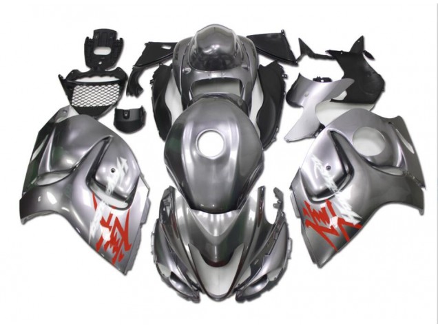 08-19 Argent Suzuki GSXR 1300 Hayabusa Carénage Moto