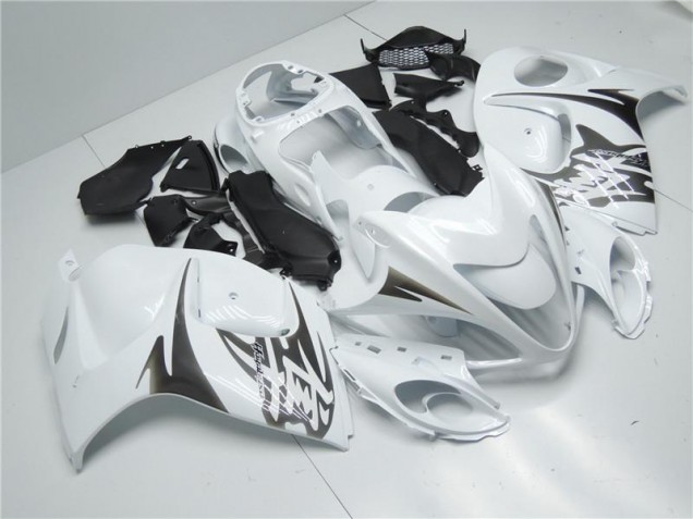 08-19 Blanc Suzuki GSXR 1300 Hayabusa Carénage Moto