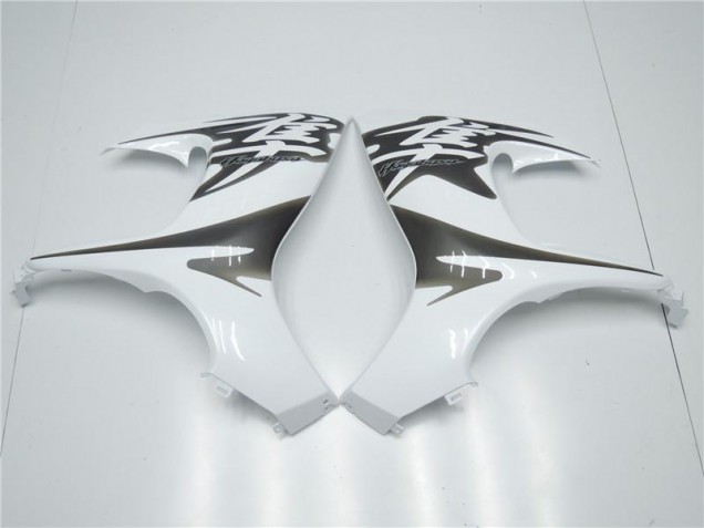 08-19 Blanc Suzuki GSXR 1300 Hayabusa Carénage Moto