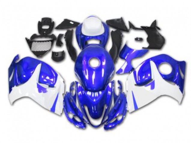 08-19 Bleu Blanc Suzuki GSXR 1300 Hayabusa Carénages Moto 08-19 Bleu Blanc Suzuki GSXR 1300 Hayabusa Carénages Moto
