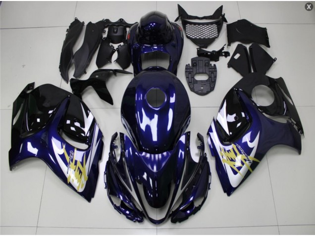 08-19 Bleu Or Suzuki GSXR 1300 Hayabusa Carénage Moto 08-19 Bleu Or Suzuki GSXR 1300 Hayabusa Carénage Moto