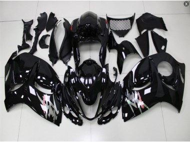 08-19 Noir Brillant Suzuki GSXR 1300 Hayabusa Carénage Moto