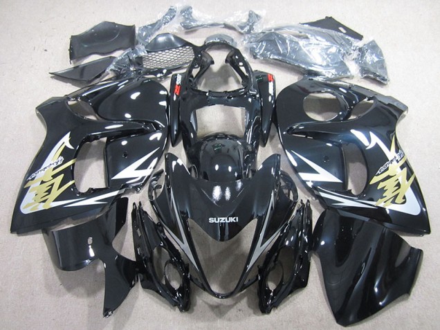 08-19 Noir Or Décalque Suzuki GSXR 1300 Hayabusa Carénage Moto