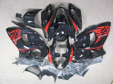 08-19 Noir Rouge Suzuki GSXR 1300 Hayabusa Kit Carénages Motos
