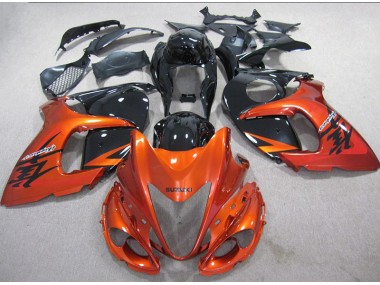 08-19 Orange Noir Suzuki GSXR 1300 Hayabusa Carénage Moto