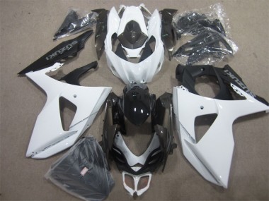 09-16 Blanc Noir Suzuki GSXR 1000 Kit Carénages Motos Complet
