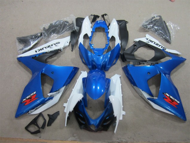 09-16 Bleu Blanc Suzuki GSXR 1000 Kit Carénages Motos Complet