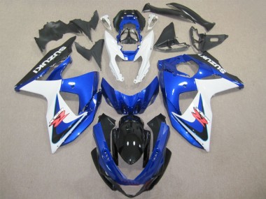 09-16 Bleu Blanc Suzuki GSXR 1000 Kit Carénages Motos