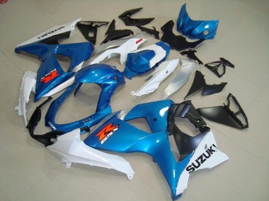 09-16 Bleu et Blanc Style OEM Suzuki GSXR 1000 Carénage Moto