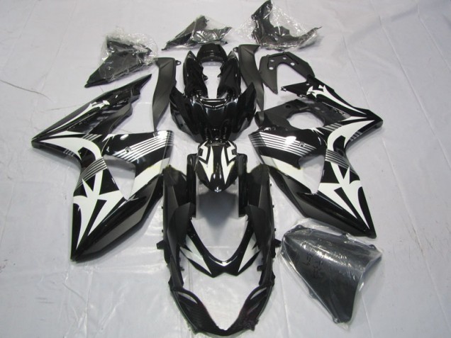 09-16 Noir Blanc Suzuki GSXR 1000 Carénage Moto 09-16 Noir Blanc Suzuki GSXR 1000 Carénage Moto